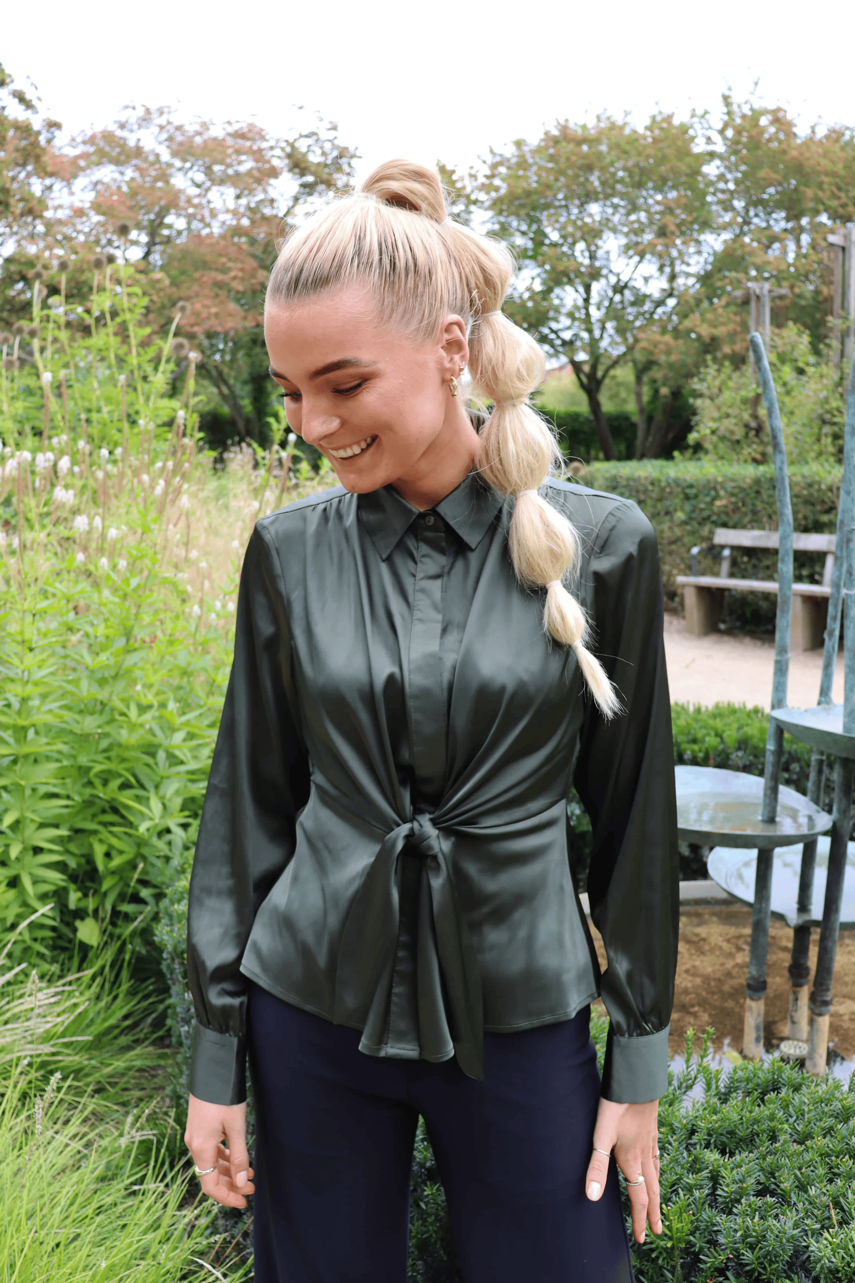 TIE-SHIRT - ARMY SATEEN