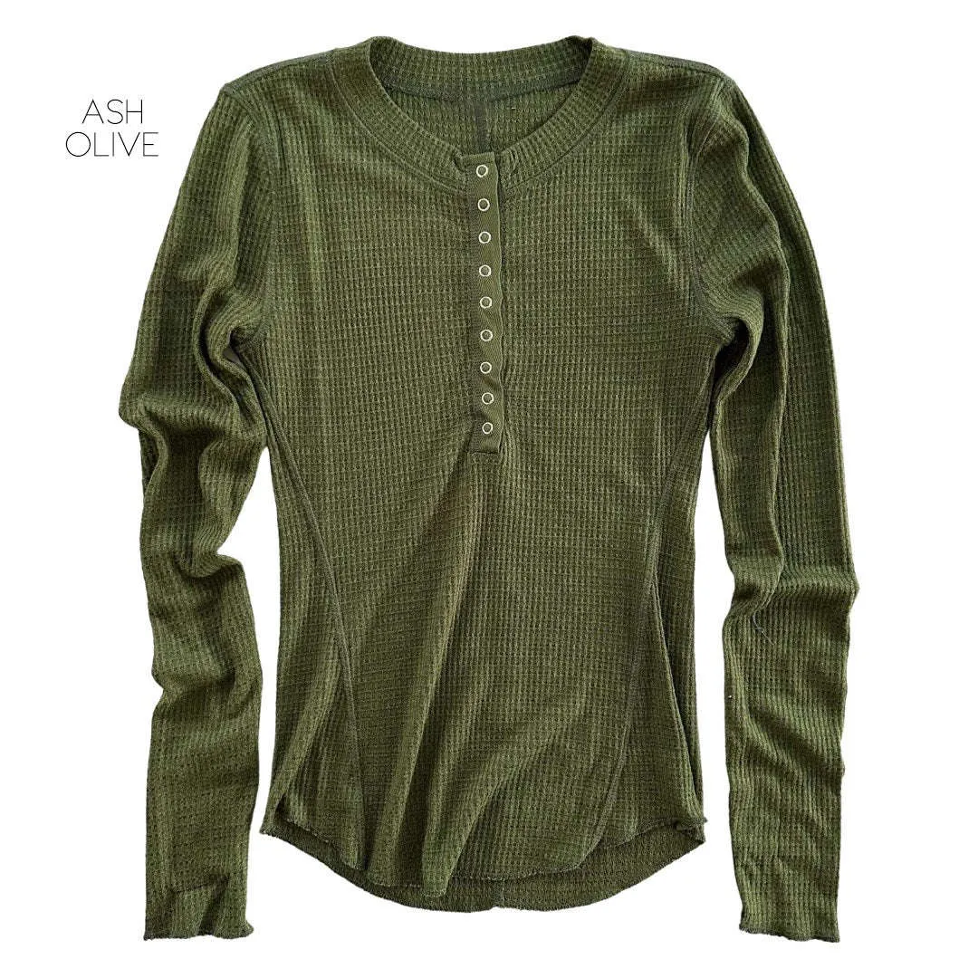 Trending Waffle Henley | S-XL