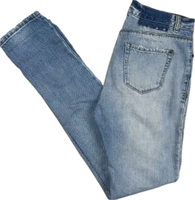 Tsubi Light Wash ‘Slim Straighties’ Busted Knee Jeans- Size 24"