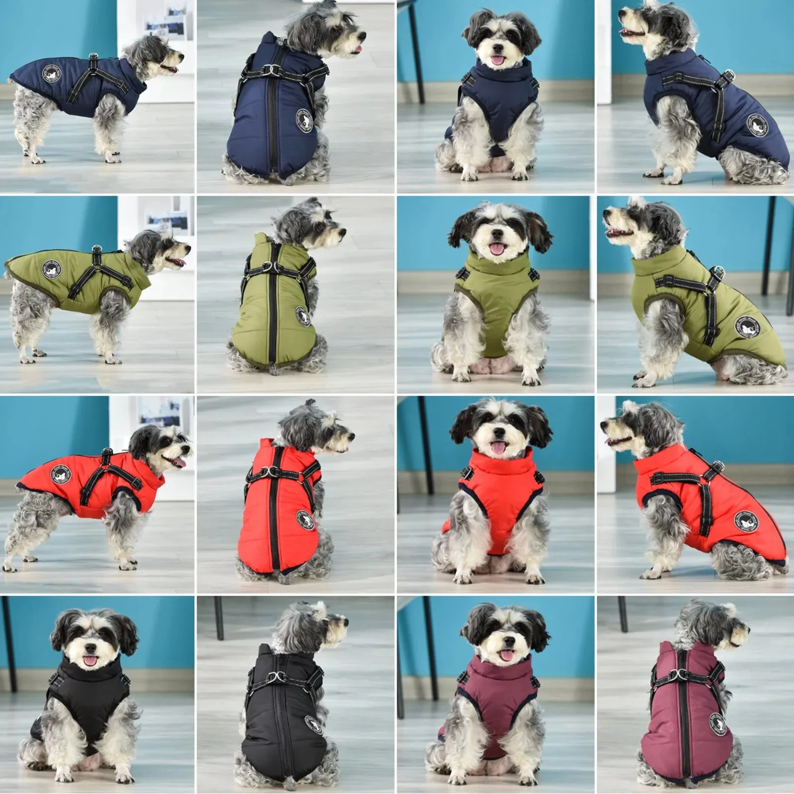 Ultimate Winter Waterproof Dog Coat with Built-in Harness - Perfectly Warm and Stylish for Small to Large Dogs