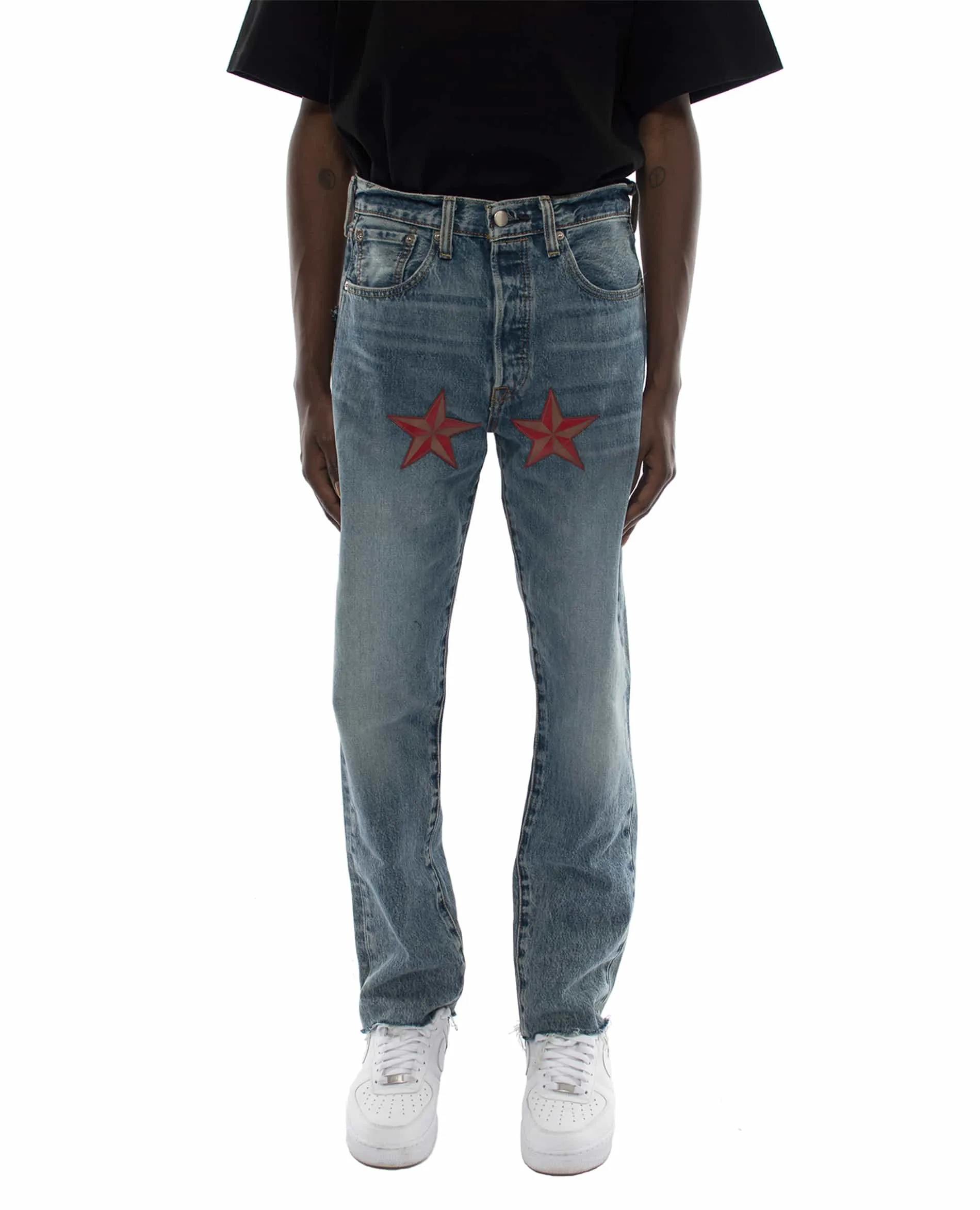 Vickie Washed Blue Jeans