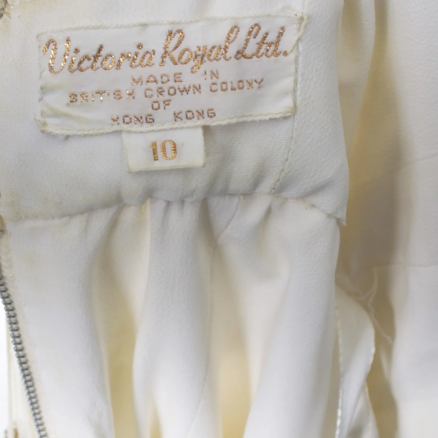 Victoria Royal Beaded Ivory Silk Chiffon Evening Gown Dress And Coat White Mink Cuffs