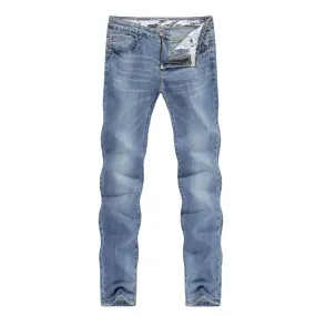 West Louis™ Men Business Casual Straight Denim Jeans