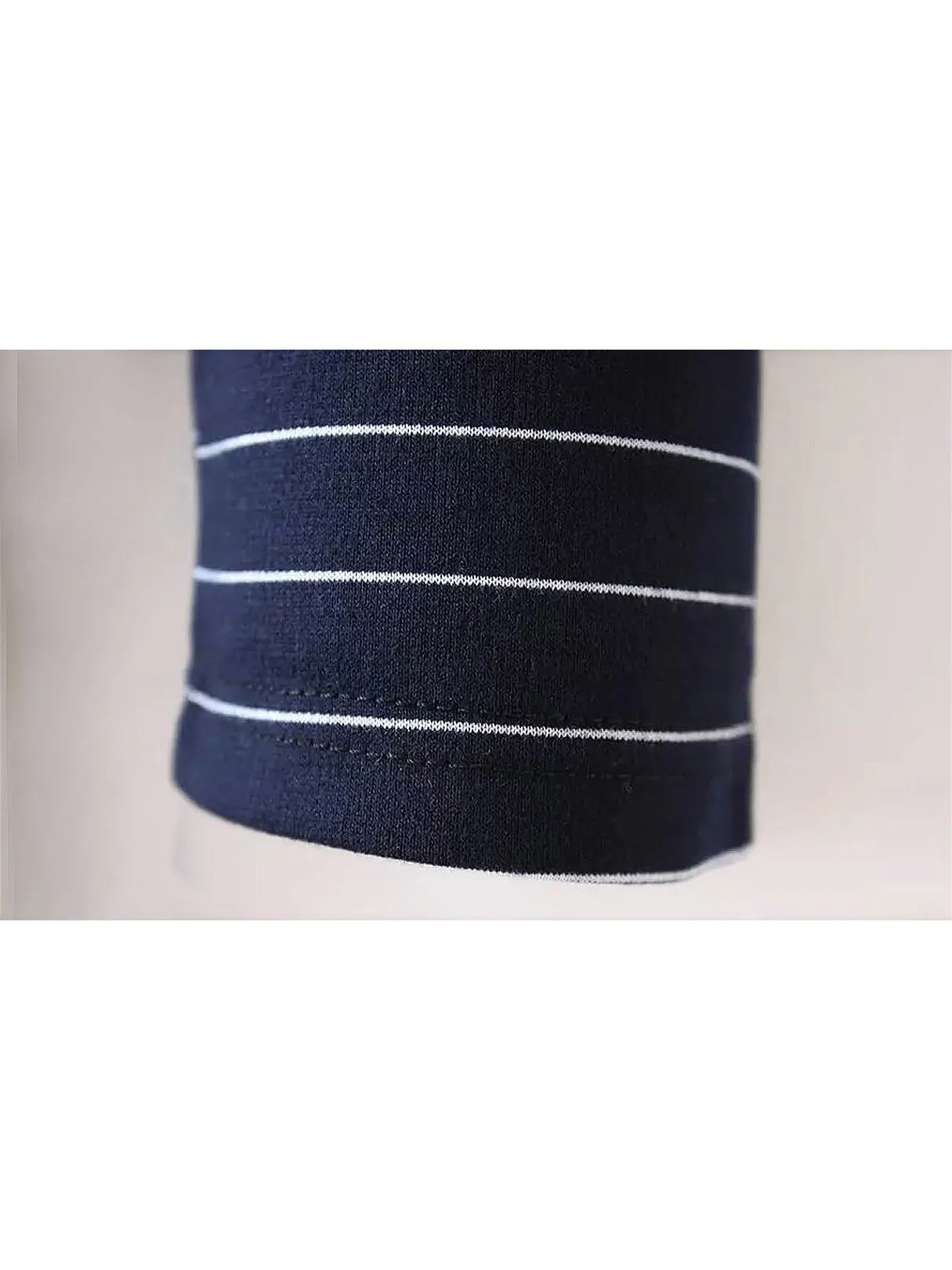 Wholesale 3/4 Length Sleeve Pinstripe Bodycon Dresses