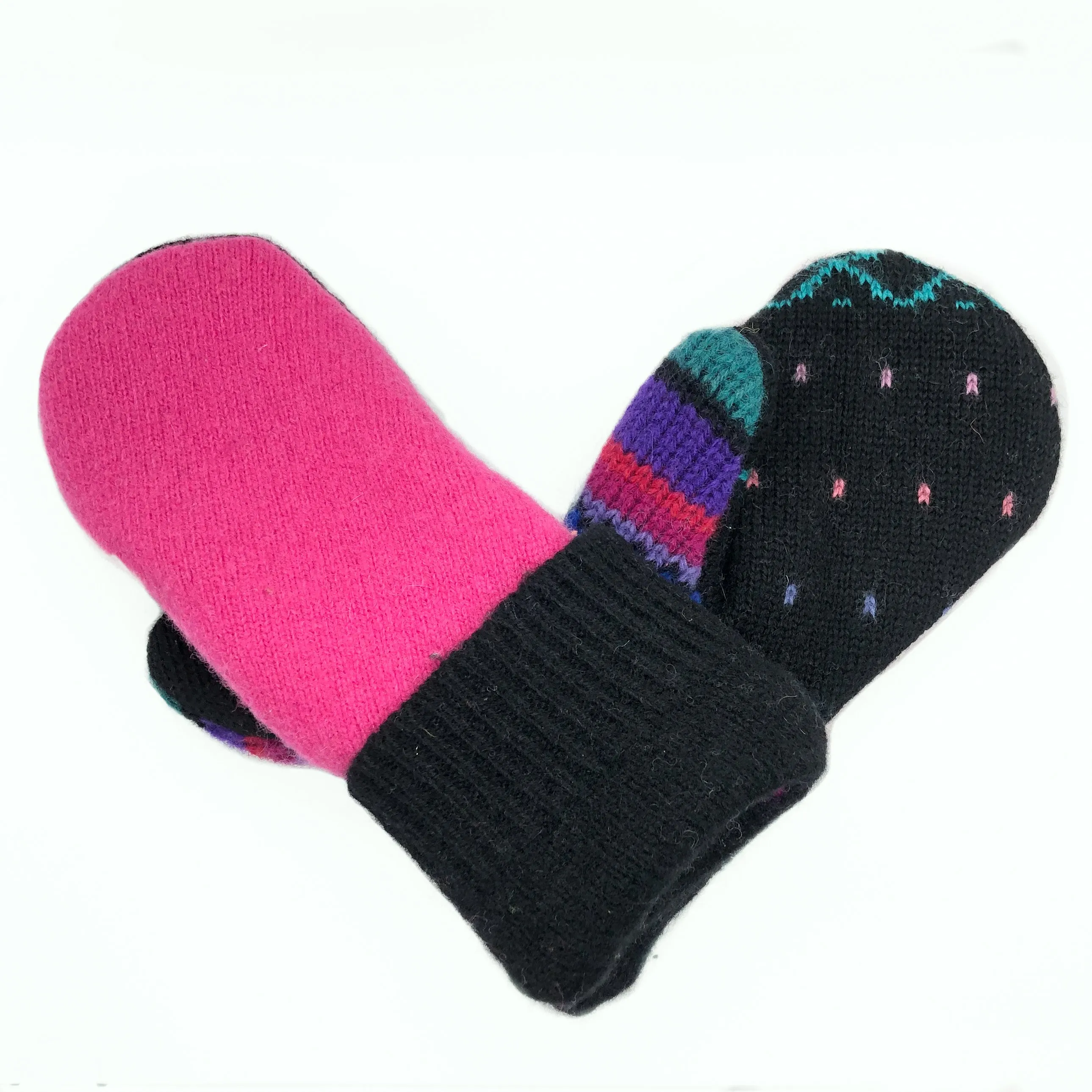 Womens Mittens | Rainbow Dark