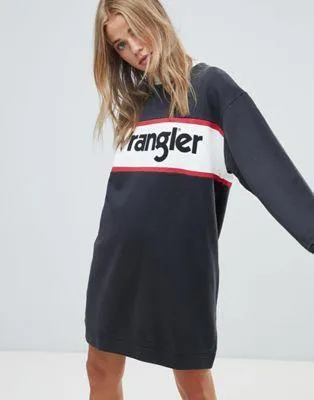 Wrangler logo sweat dress