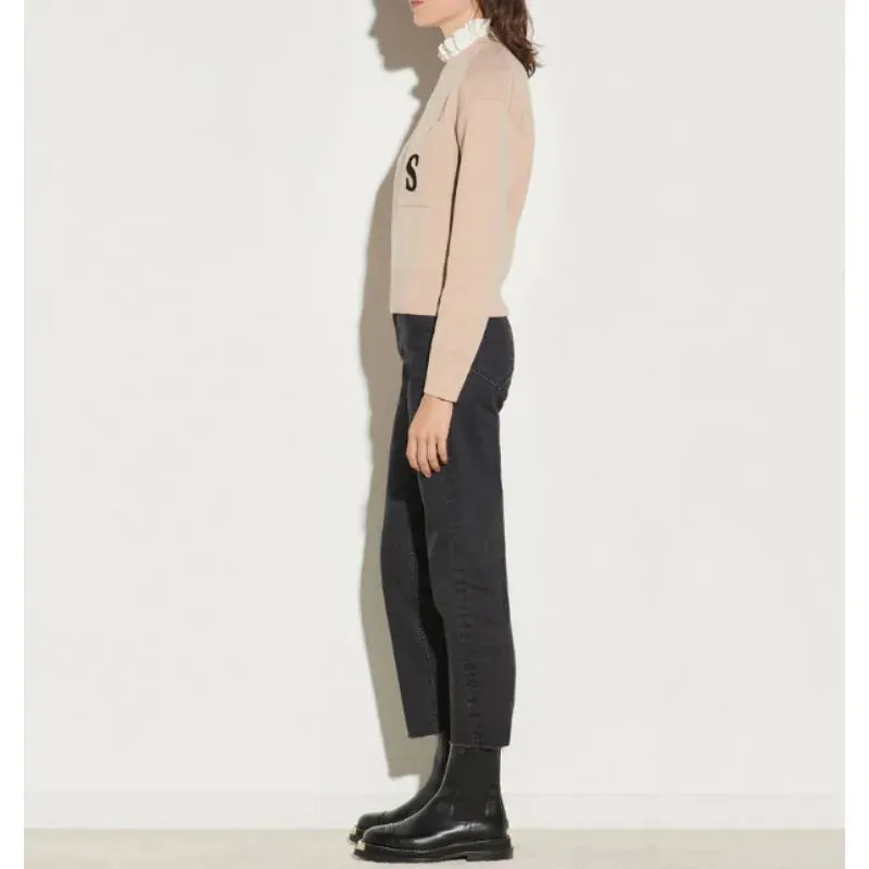 xakxx xakxx Solid Color Knit Autumn Casual Tops for Women's Clothing Elegant Blouses Full Length for Cardigan